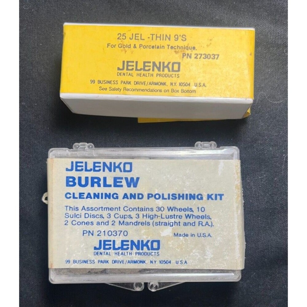 Polishing & Cleaning Jelenko Burley Berlew Wheels Kit 210370 & JEL Thin 9's gold